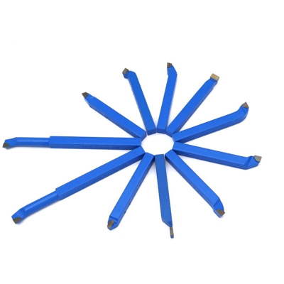 11Pcs Saldatura Carburo Utensili Cnc Tornio In Metallo Duro Utensile Da Taglio Capovolto Brasatura Kit Taglio Bit Multicolore 10 Millimetri