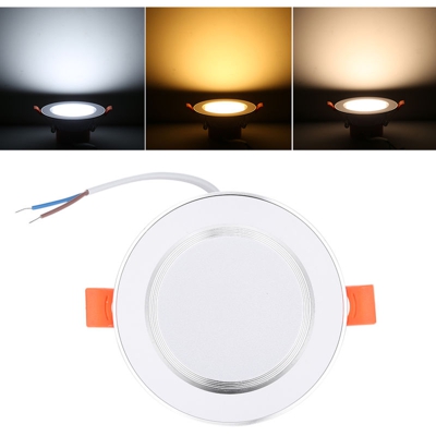 Asupermall - AC85-265V di 5W LED rotonda soffitto 3 Illuminazione a colori da incasso Da incasso giu luce dell'interno della decorazione della casa