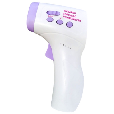 Termometro elettronico senza contatto portatile, bianco + viola - ASUPERMALL