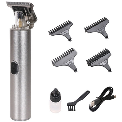 Tagliacapelli con testa a olio USB zero tagliacapelli seghettato T8 opaco - ASUPERMALL