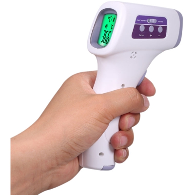 Termometro a infrarossi, tipo senza contatto, avviso di alta temperatura, consegna senza batteria - ASUPERMALL