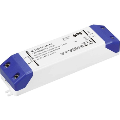 SLT30-12VLG-ES Driver per LED Tensione costante 30 W 0 - 2.5 A 12.0 V/DC adatto per mobili, non dimmer - Self Electronics
