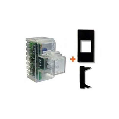 Fanton - Lampada notturna frutto incasso segna passo led legrand vela nera nero small