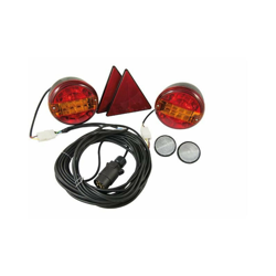 Kit luci a led rotonde per rimorchi 10 mt + 4 mt - LEM SELECT características