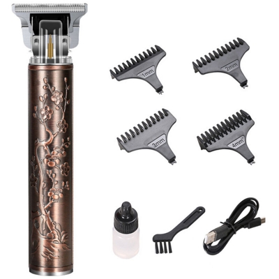Tagliacapelli con testa a olio USB zero tagliacapelli seghettato T6 in rilievo - ASUPERMALL