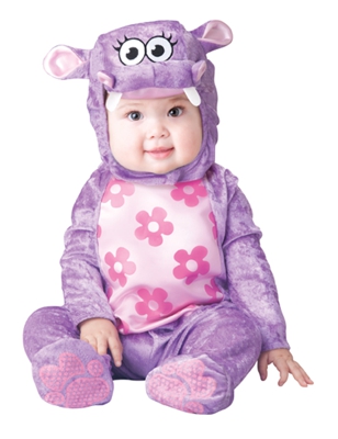 Costume da ippopotamo viola per neonato - Classico