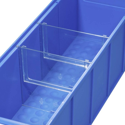 Allit 456590 ProfiPlus ShelfBox Divider S Divisore per contenitore da magazzino Trasparente 4 pz.