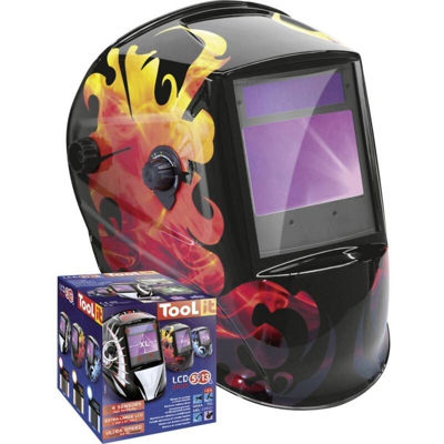 5-9 / 9-13 G FIRE 044098 Casco di saldatura Nero EN 175, EN 397 - Toolit