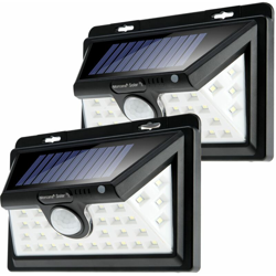 Set 2 pezzi Lampada solare LED Luce solare lampada da giardino lampada da parete - Monzana características