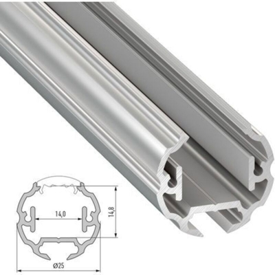 Profilo Alluminio Genere COSMO 2,02M | Crudo (LL-10-0170-20) - GREENICE