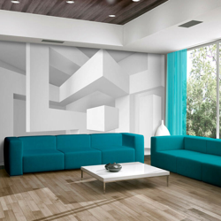 Artgeist - Fotomurale - Geometria bianca - 350x245 características