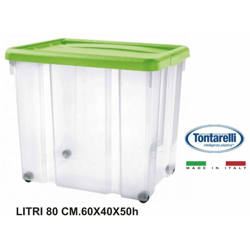 Tontarelli - STORAGE BOX LT.80 CM.60X40X50h COP. VERDE - BIGHOUSE IT precio