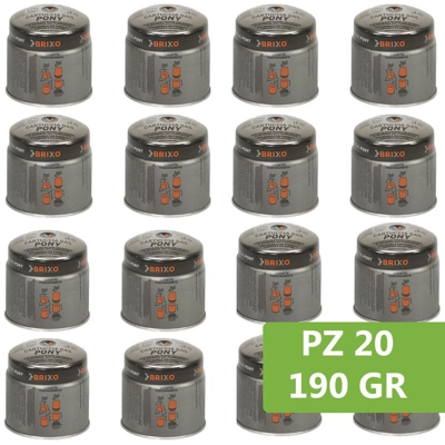 Pz 20 bomboletta bombola gas butano da 190 gr cartuccia fornello saldatore ricarica - FRASCHETTI