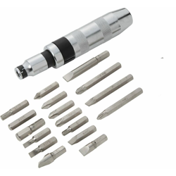 Varan Motors - VT13390 Set in scatola Cacciavite a impulsi con inserti, 18 pezzi, cacciavite a impulsi precio