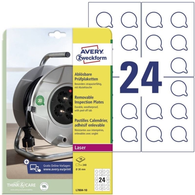 N/A Bianco 240 pz. - AVERY-ZWECKFORM