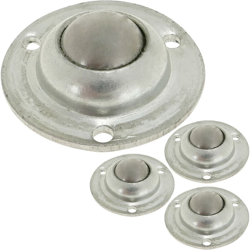 PrimeMatik - Rotelle a sfera in metallo da 12 mm per ante e mobili 4 pack en oferta