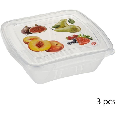 Frigo Box Quadro Lt.0,5 Set 3 Pz. Fresh - BIGHOUSE IT