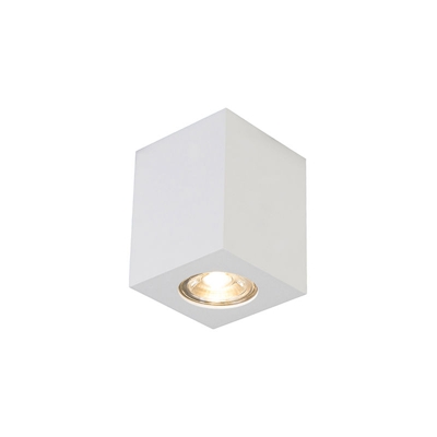 QAZQA Faretto quba - Design - Acciaio - Bianco - Cubo Max. 1 x Watt