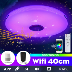 Augienb - Plafoniera a LED WIFI RGB Bluetooth Music Lamp Dimmerabile APP en oferta