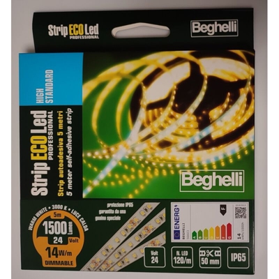 56603 STRISCIA STRIP ECOLED HIGH STANDARD HS 14W IP65 3K - Beghelli