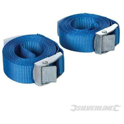 Set di cinghie fibbiate 2pz 2.5m x 25mm - Silverline en oferta