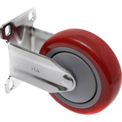 TOOLCRAFT TO-5137959 Ruota fissa PU 100 mm con piastrina ad avvitamento características