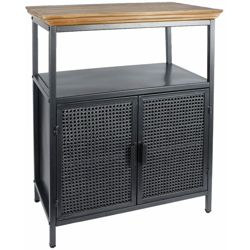 Armadietto Freek in Metallo Nero 36,5x66x78 cm - Gifts Amsterdam precio