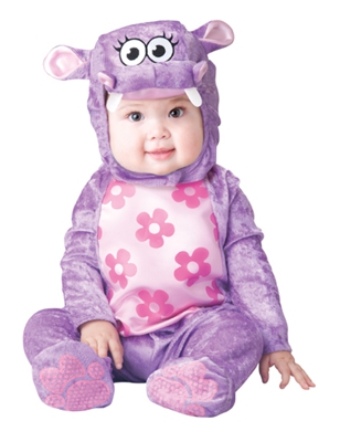 Costume da ippopotamo viola per neonato - Classico