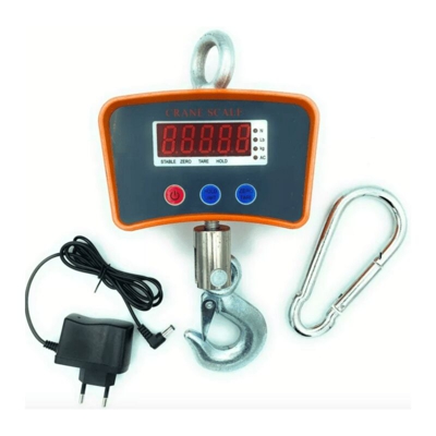 Bilancia Dinamometro Digitale Strappo Gru Gancio Portata 500 Kg Industriale