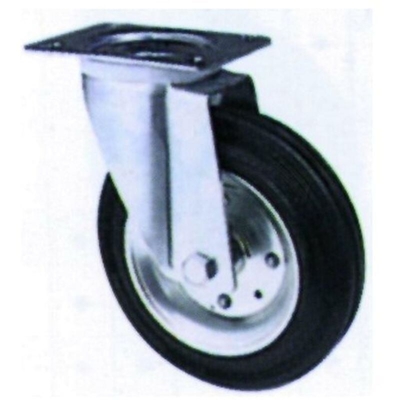 Ruota Gommata Con Base Girevole Qp-A04 Mm. 160X38 - VIGOR