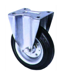 Ruota Gommata Con Base Fissa Qf-A04 Mm. 180X50 - BLINKY en oferta