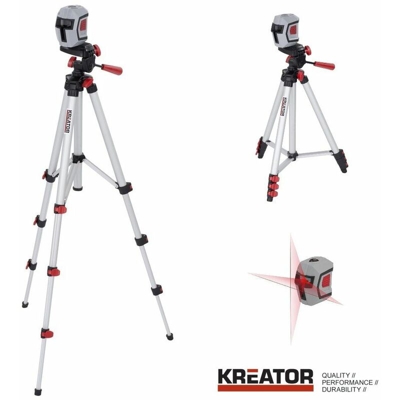 livella laser autolivellante 10 mt con cavalletto telescopico h 110 cm - Kreator