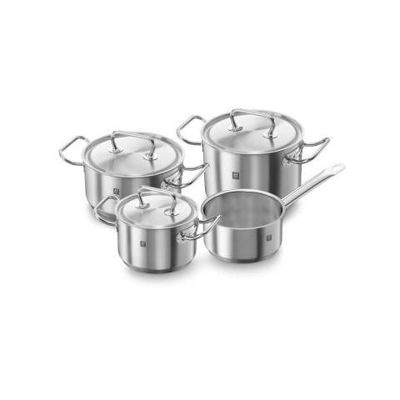 Set di pentole TWIN Classic in acciaio Inox 4 pezzi