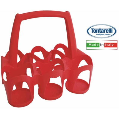 Portabottiglie Impilabile 6 Posti Drinky Corallo - BIGHOUSE IT