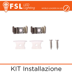 kit installazione per profilo ad incasso lif flpabrec2m - FSL características