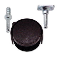 EAC - Ruota Doppia in Nylon Ø Ruota 30 mm con Piastra-Perno Girevole in Kit 2pz precio