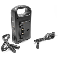 Caricabatterie Duale Per Fotocamera Videocamera Dslr Sony Gold Mount, Rl-2ka en oferta