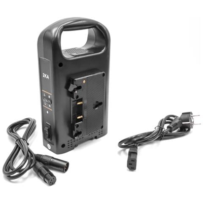 Caricabatterie Duale Per Fotocamera Videocamera Dslr Sony Gold Mount, Rl-2ka