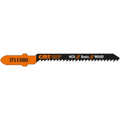 Cmt Orange Tools - JT119BO-5 5 LAME SEGHETTO X LEGNO HCS 76x2x12TPI (CURVO/FINE)