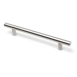 REI - Maniglia stile contemporaneo, Acciaio, Inox Satinato, 160 mm interasse. Marchio en oferta