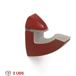 Set di 2 reggimensole regolabile per vetro o legno, Zama, Rosso. Marchio REI en oferta