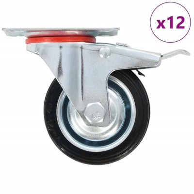 Vidaxl - Ruote Girevoli 12 pz 75 mm