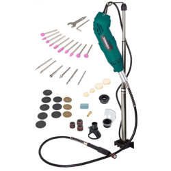 VONROC Strumento rotante multifunzione elettrico 160W. Include 40 accessori, albero flessibile e sacca portautensili en oferta
