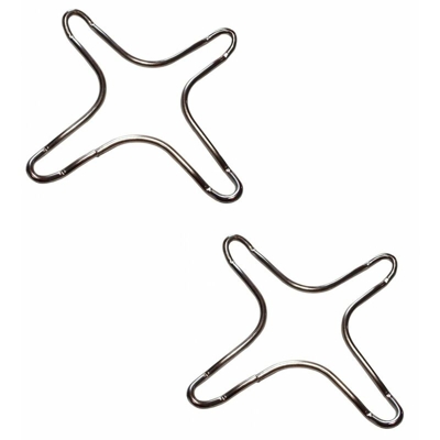 Eurostore07 - 2 PZ RIDUZIONE GRIGLIA CUCINA GAS COLORE INOX UNIVERSALE CAFFE CM 16 X 16 MEDIA