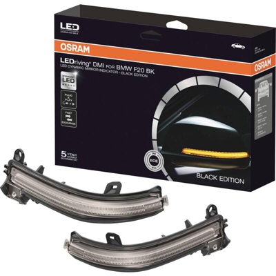 Osram Auto - LED lampeggiante a specchio dinamico LEDriving ® per BMW serie 1, 2, 3, 4, X1 - Black Edition BMW 1 (2011 -)​, BMW 2 (2