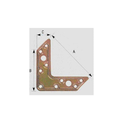 Aldeghi Luigi - Angolo Giunzione Pesante Acciaio Tropicalizzato - Misura 116 x 83 x 30 - pz.20 precio