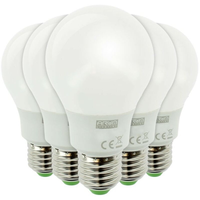 Arum Lighting - Lotto di 5 lampadine a LED E27 11W Eq 75W 1055 Lumen | Température de Couleur: Bianco caldo 2700K
