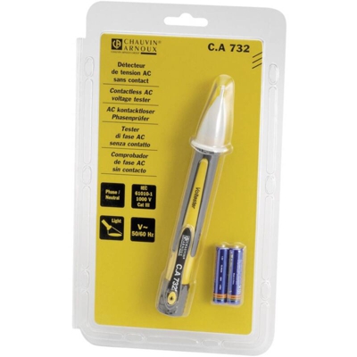 Chauvin Arnoux C.A 732 Tester di tensione senza contatto CAT III 1000 V LED