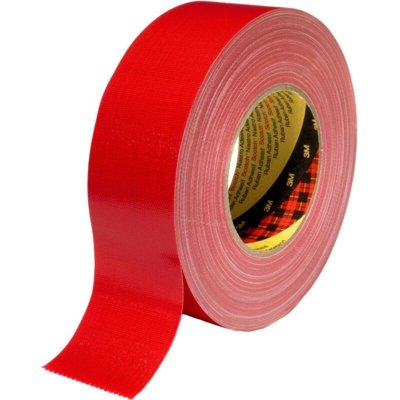 3M 389R38 Nastro in tessuto Rosso (L x L) 50 m x 38 mm 50 m