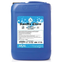 Sanifix Cloro Detergente Sanitizzante non Schiumogeno con Cloro Attivo Specifico per il Settore Agroalimentare Made in Italy 12kg - ARAL características